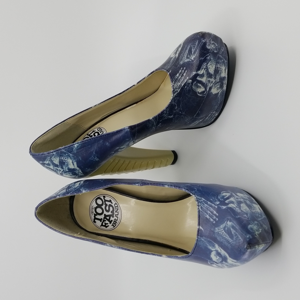 Too Fast Platform Skeleton Heels